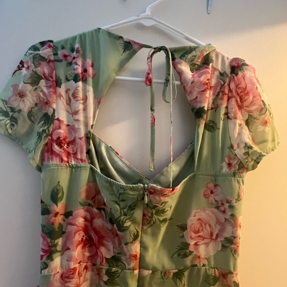 NWT Lulu’s floral mint green dress - Picture 6 of 7